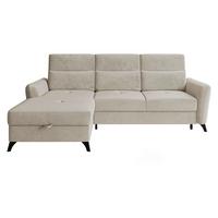 ECKSOFA Talia, Seite: Links LC-2R - Beige/Schwarz, Holz/Kunststoff (238/167cm) - MIRJAN24