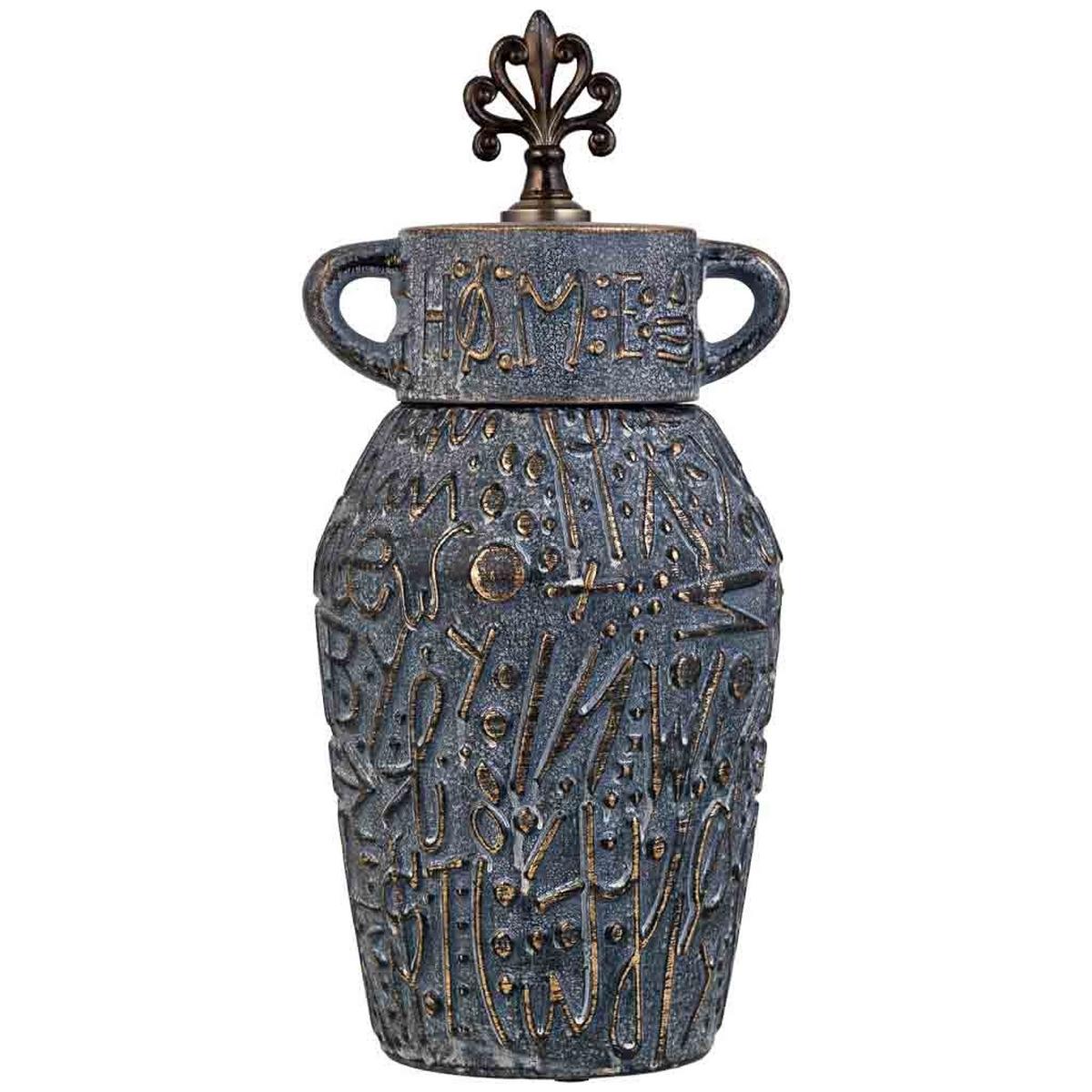 VASE aus Keramik, grau, 18x40cm - Grau, Keramik (40cm) - Wanderlust