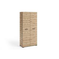 DREHTÜRENSCHRANK ALBANO 90/186/56cm 2-türig Eiche Artisan - Eiche Artisan, Holzwerkstoff (90/186/56cm) - MASSENO