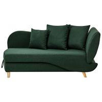 CHAISELONGUE-RECHTSSEITIGE Grün Meri - Braun/Grün, Textil (155/76/69cm) - Beliani