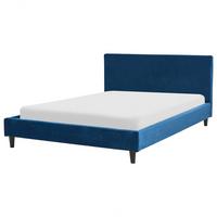 POLSTERBETT 140/200cm Dunkelblau Fitou - Dunkelblau, Textil (140/200cm) - Beliani