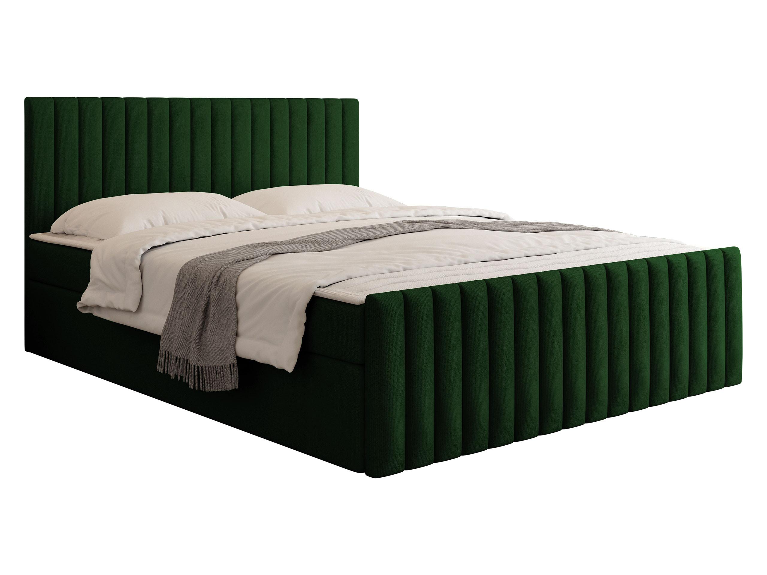 BOXBETT Tirulo Fix - H3 - Smaragdgrün/Schwarz, Holzwerkstoff/Kunststoff (140/200cm) - MIRJAN24
