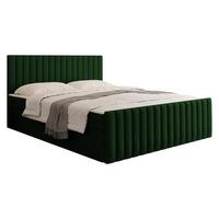 BOXBETT Tirulo Fix - H3 - Smaragdgrün/Schwarz, Holzwerkstoff/Kunststoff (160/200cm) - MIRJAN24