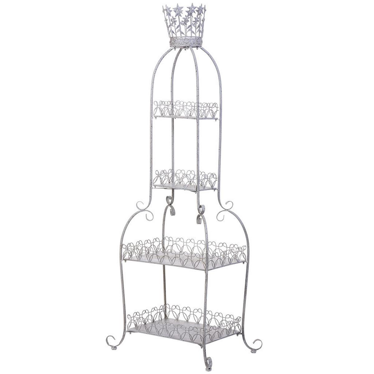 METALLREGAL mit 4 Böden 73x48x188 cm Grau - Grau, Metall (73.03/188.6/48.9cm) - Wanderlust