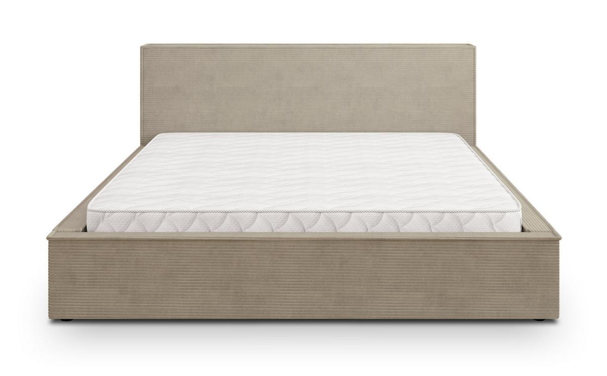 POLSTERBETT CELORA P 120x200 cm mit Bettkästen - Beige - Beige, Holz/Textil - MASSENO