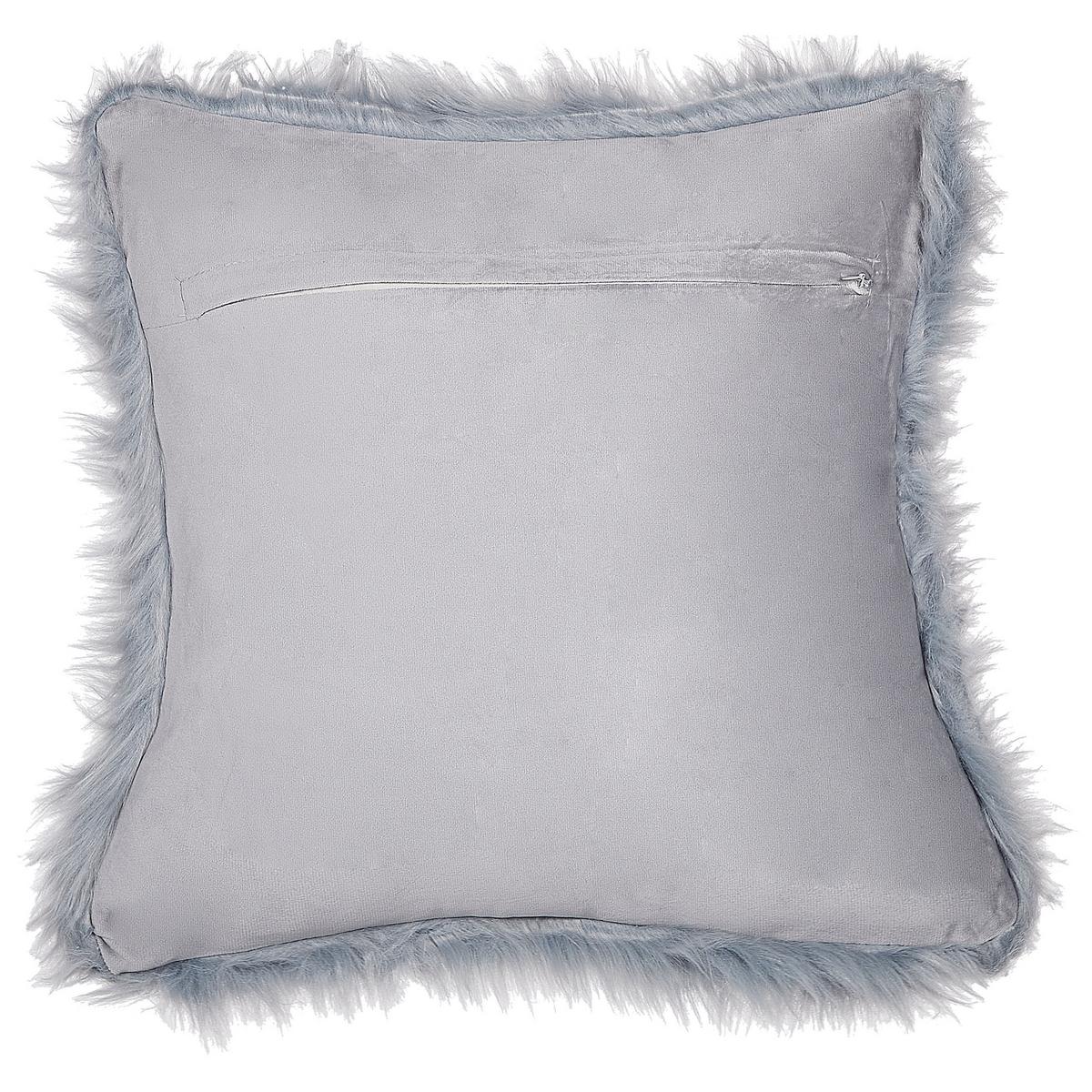 DEKOKISSEN 2er-Set Dunkelblau 42/42 cm Lubha - Dunkelblau, Textil (42/42cm) - Beliani