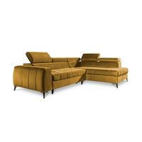 ECKSOFA Schlafsofa Agnesa In Salvador - Gelb, Holzwerkstoff/Textil (275/200cm) - Fun Möbel