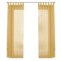 SCHLAUFENGARDINEN Voile 2er Set 245x140 cm Gelb - Gelb, Textil (140/245cm) - Gardinenbox.eu