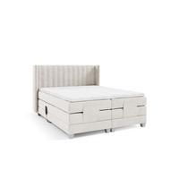BOXSPRINGBETT Bett Elektrisch Magnus - Beige, Holzwerkstoff/Textil (140/200cm) - Fun Möbel