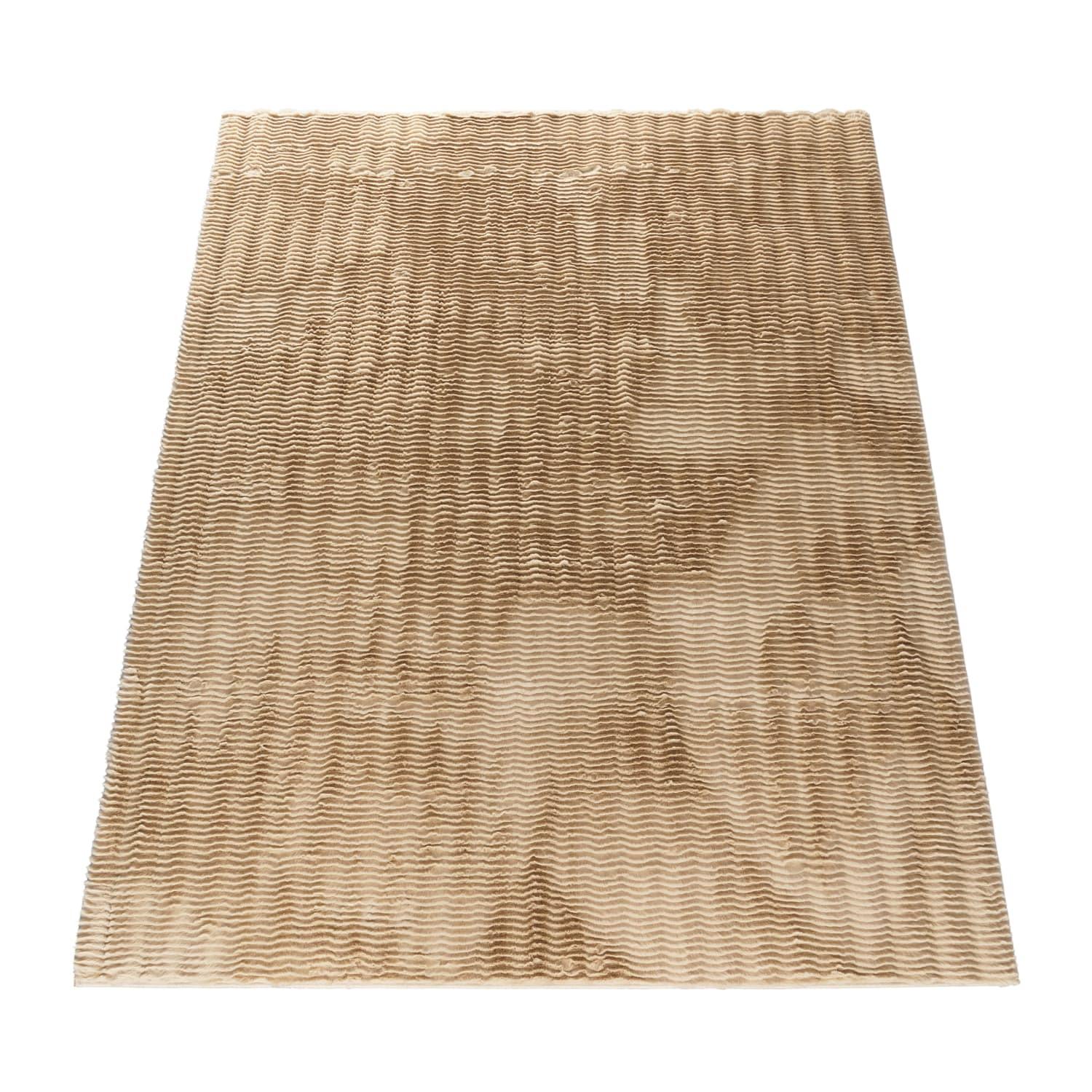 HOCHFLORTEPPICH, mit Struktur, Florhöhe 23 mm, Beige, 80 x 150 cm - Beige, Textil (150/80cm) - KADIMA DESIGN