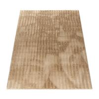 HOCHFLORTEPPICH, mit Struktur, Florhöhe 23 mm, Beige, 80 x 150 cm - Beige, Textil (150/80cm) - KADIMA DESIGN