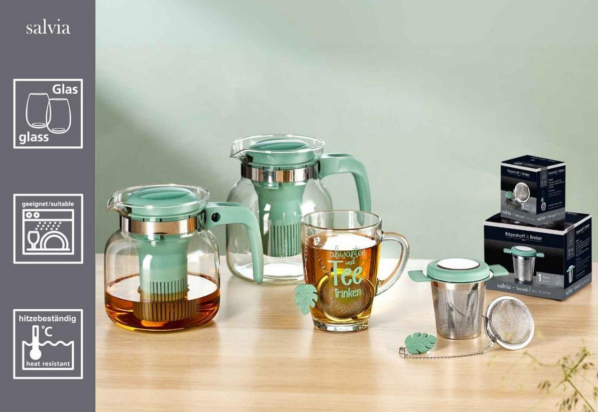 TEEKANNE Salvia transparent 1,2 l - Transparent, Glas (1.2L) - Ritzenhoff Breker