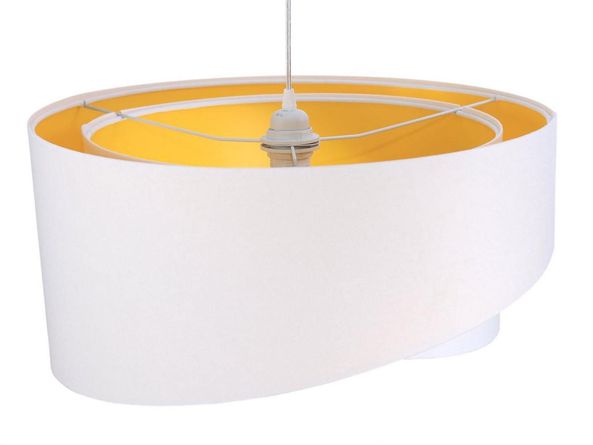 HÄNGELEUCHTE Weiß 50/23 cm - Gelb, Kunststoff (50/1/23cm) - ONZENO