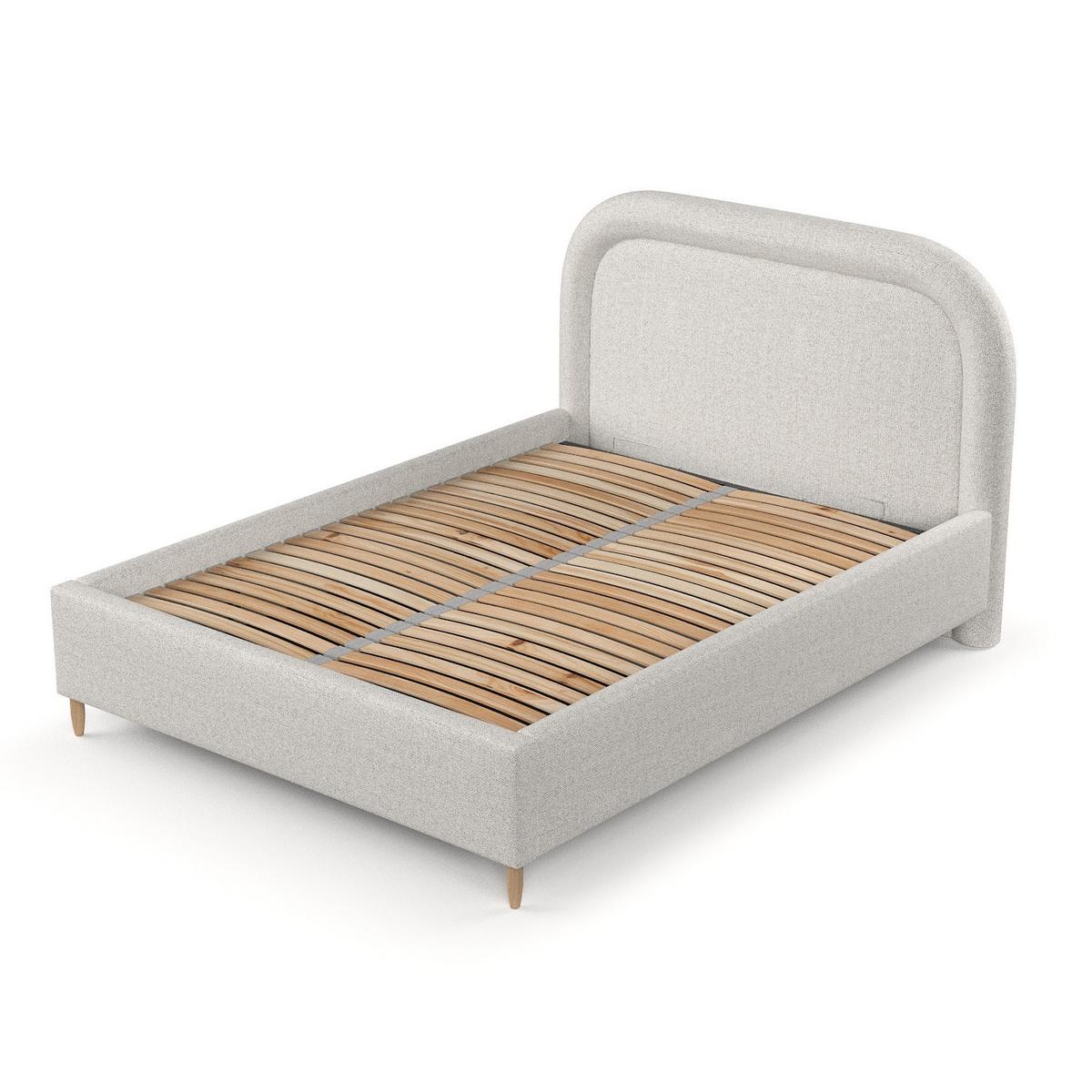 POLSTERBETT Zoya 160/200 cm Hellbeige im Riva Stoff - Beige/Naturfarben, Holz/Holzwerkstoff (160/200cm) - AltaBeds