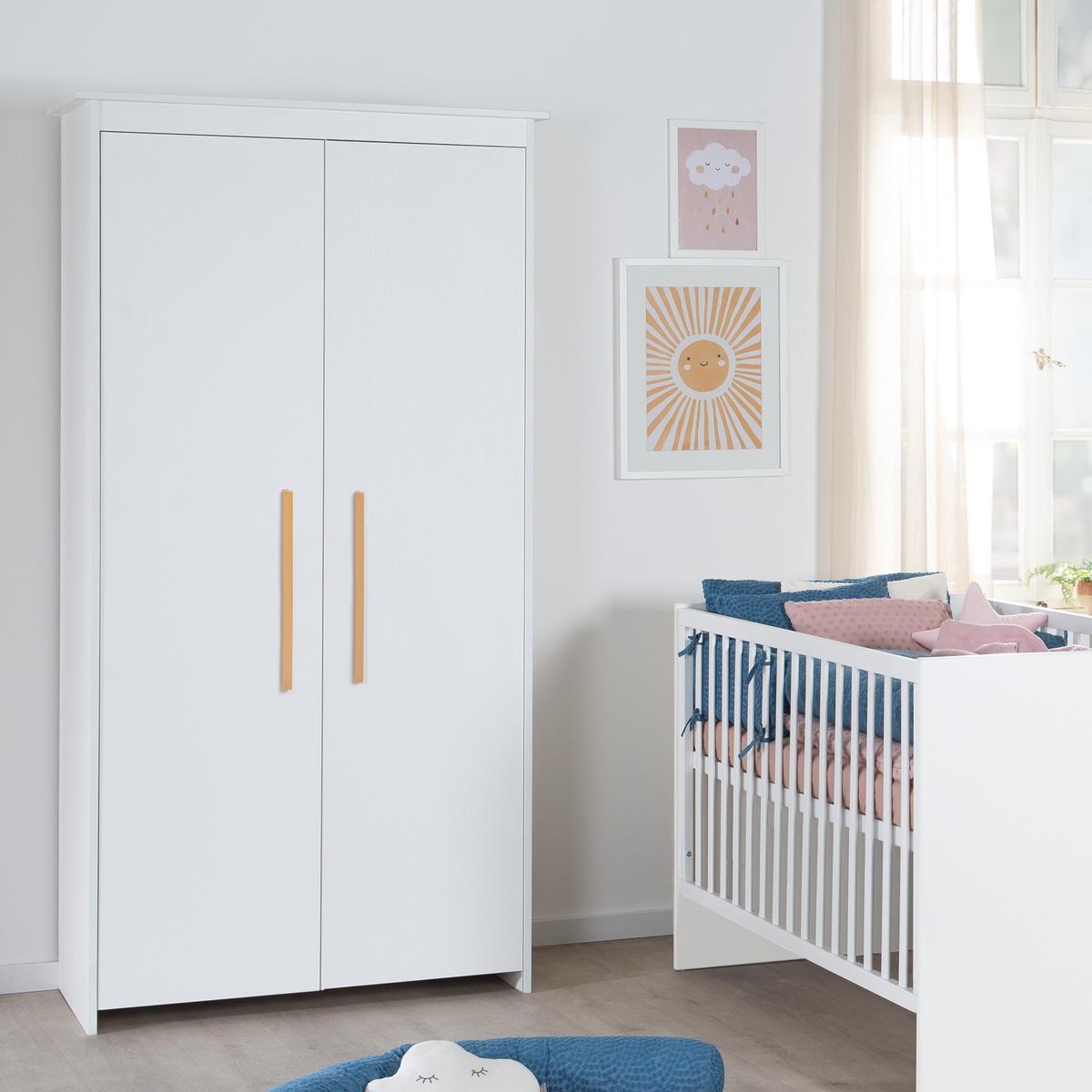 BABYZIMMER-SET Lilo 3-teilig - Weiß, Holzwerkstoff (117.5/190/144cm) - Roba