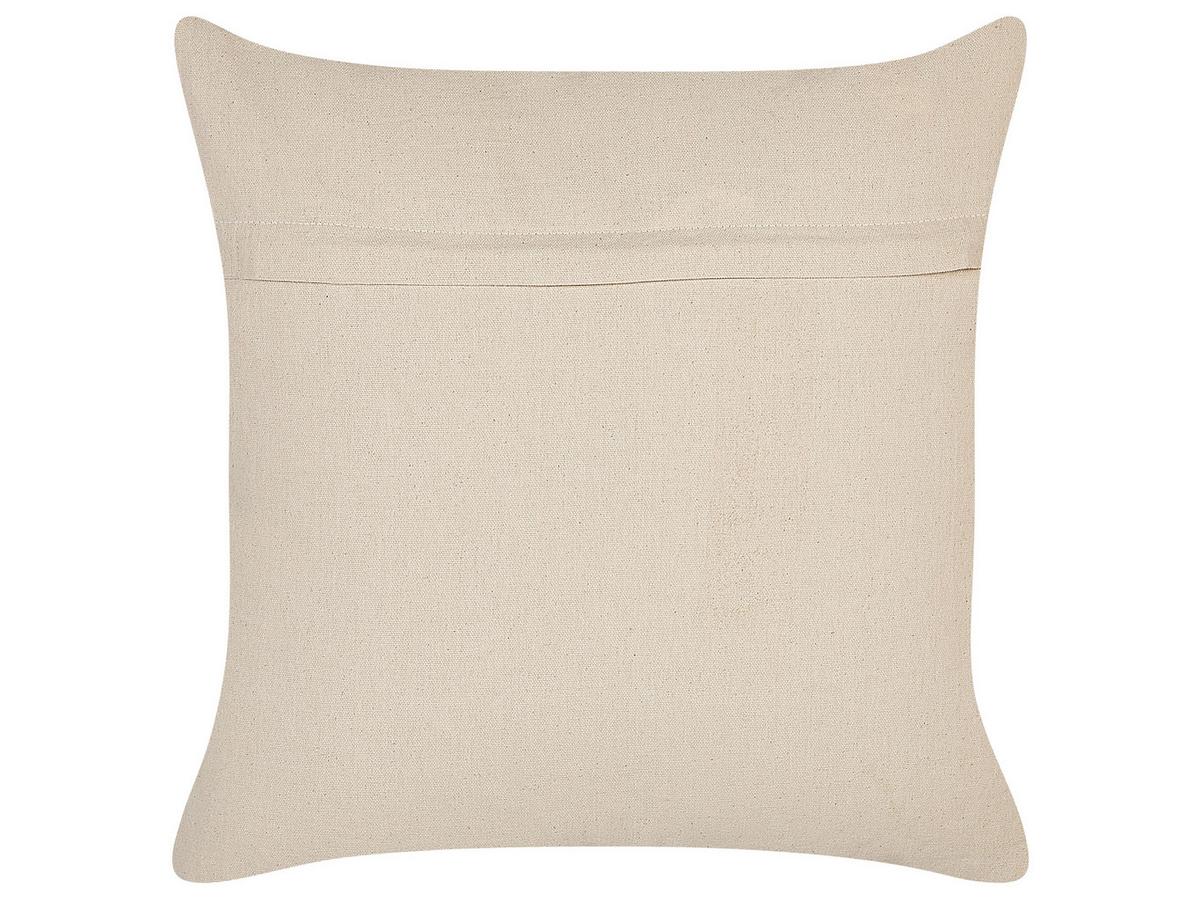 DEKOKISSEN 2er-Set Cremeweiß 45/45 cm Catalpa - Ecru, Naturmaterialien/Textil (45/45cm) - Beliani