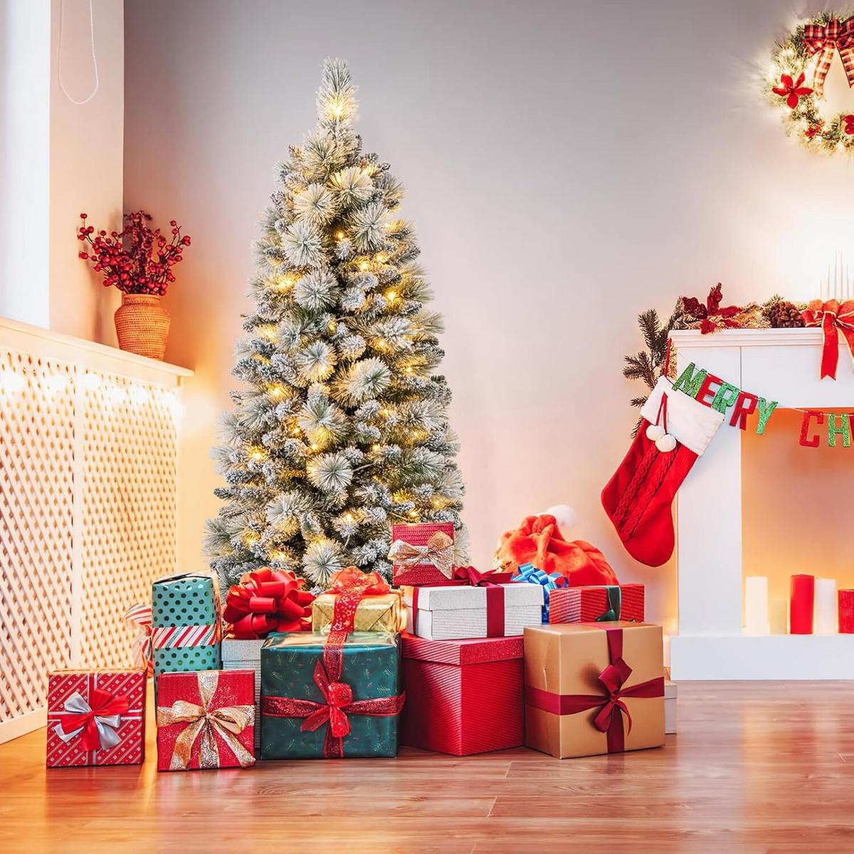 WEIHNACHTSBAUM 150cm Grün - Grün, Metall (155cm) - COSTWAY