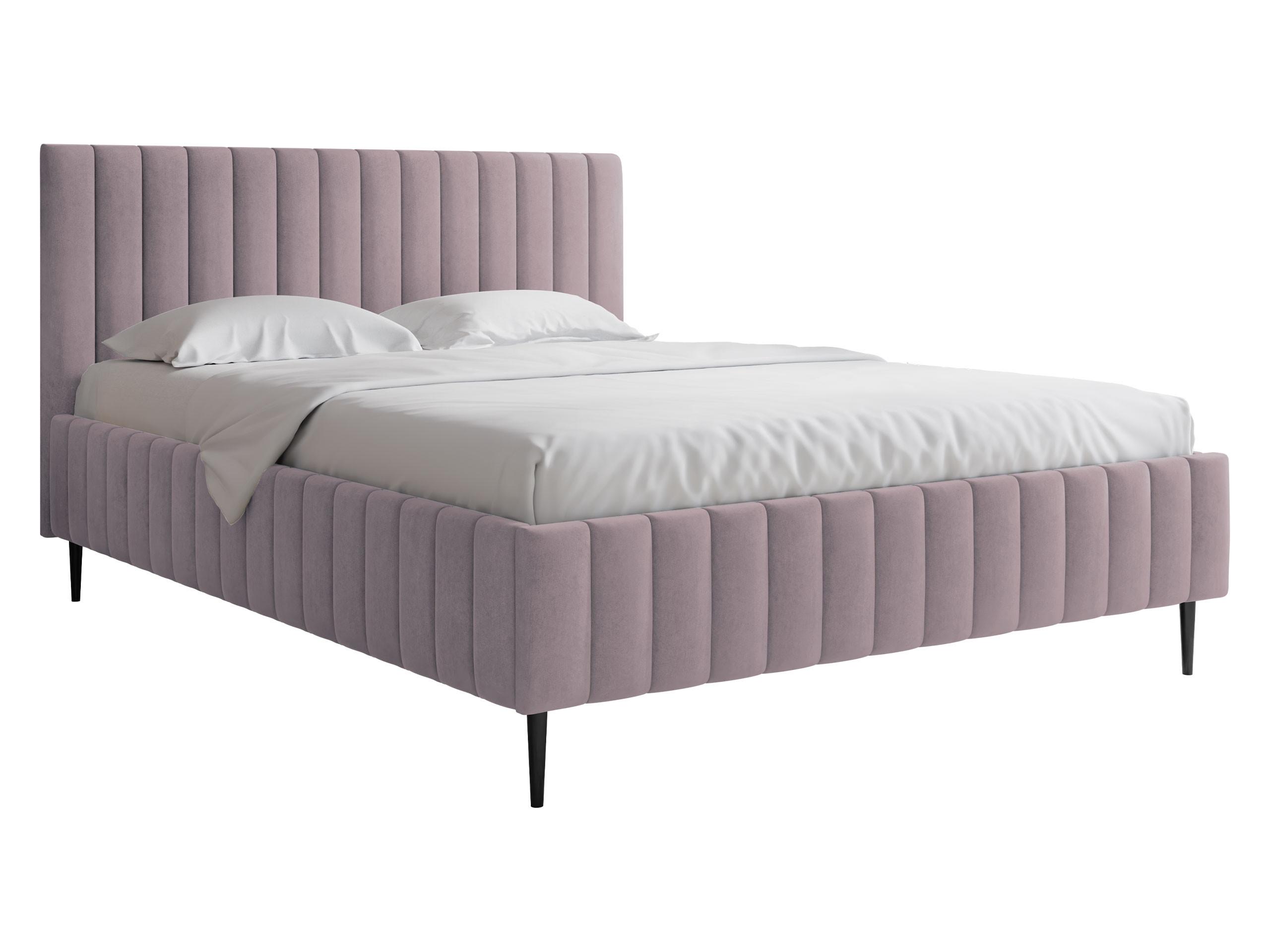 POLSTRBETT Lewezo Leg - Violett/Schwarz, Holzwerkstoff/Textil (180/200cm) - MIRJAN24