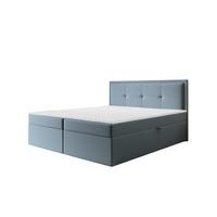 BOXBETT Degna - Blaugrau, Holzwerkstoff/Textil (180/200cm) - Fun Möbel