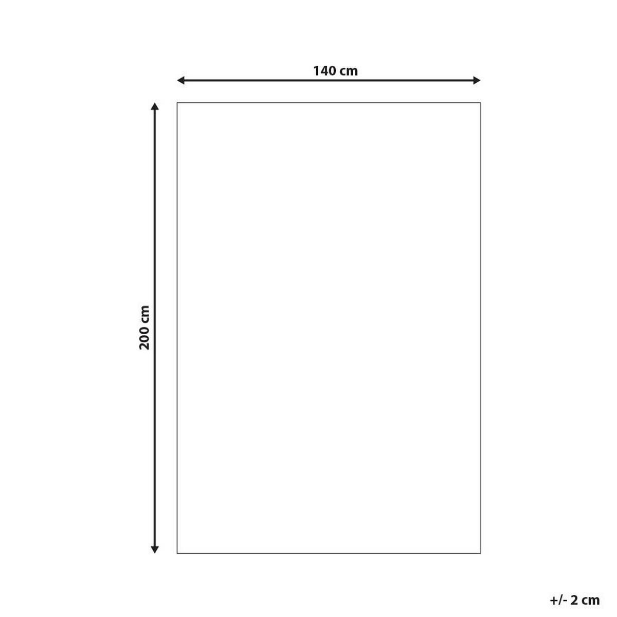 KURZFLOR-TEPPICH Tavak 200/140 cm - Braun, Fell (140/200cm) - Beliani