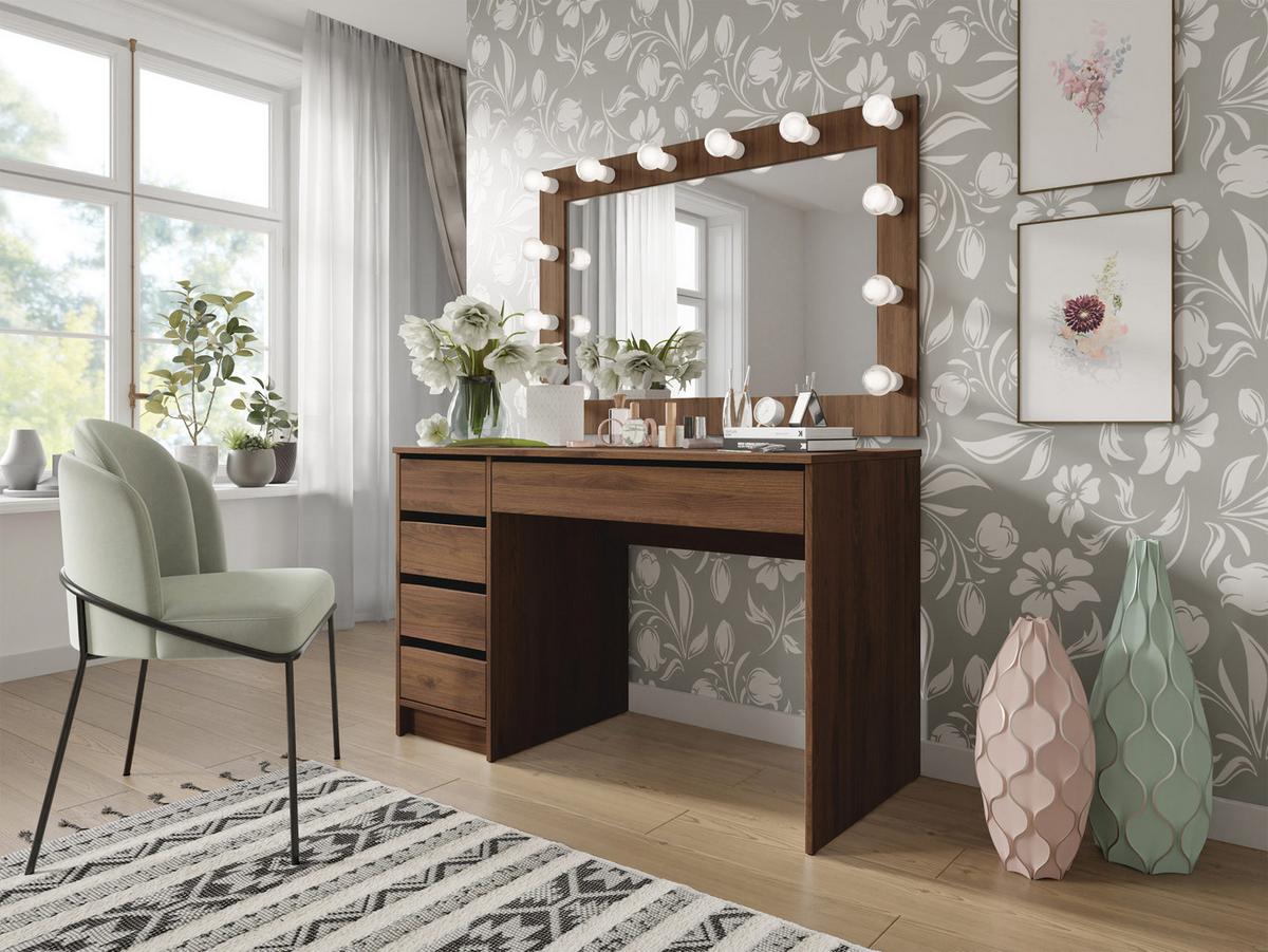 SCHREIBTISCH Ada - Nussbaumfarben, Holzwerkstoff (120/55/76cm) - MIRJAN24