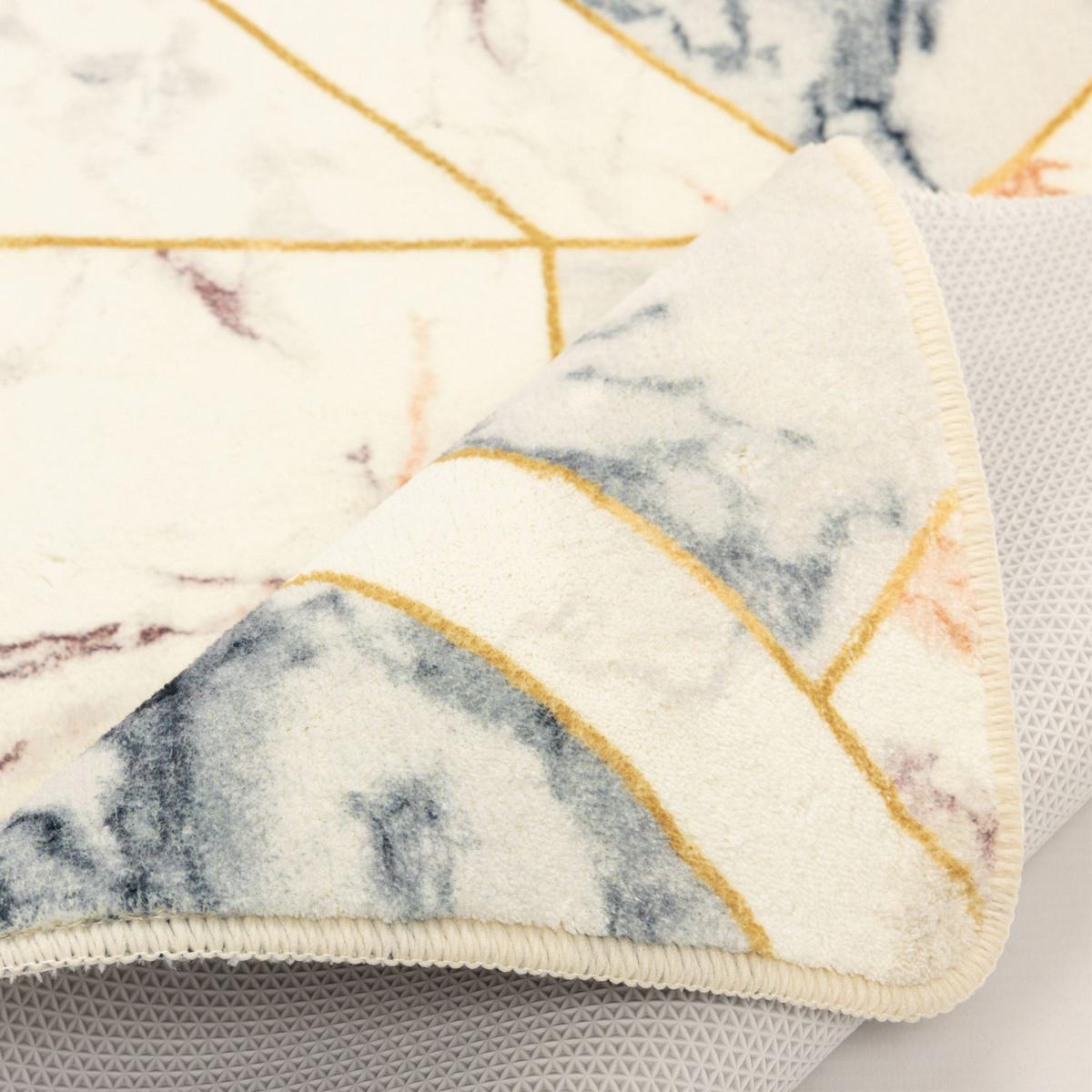 BADTEPPICH Aquata 50x60 cm - Creme, Textil (50/60cm) - Gino Falcone