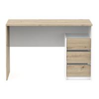 SCHREIBTISCH mit 3 Schubladen 50/77/117 cm - Eschefarben, Holzwerkstoff (52/50/77cm) - Calicosy