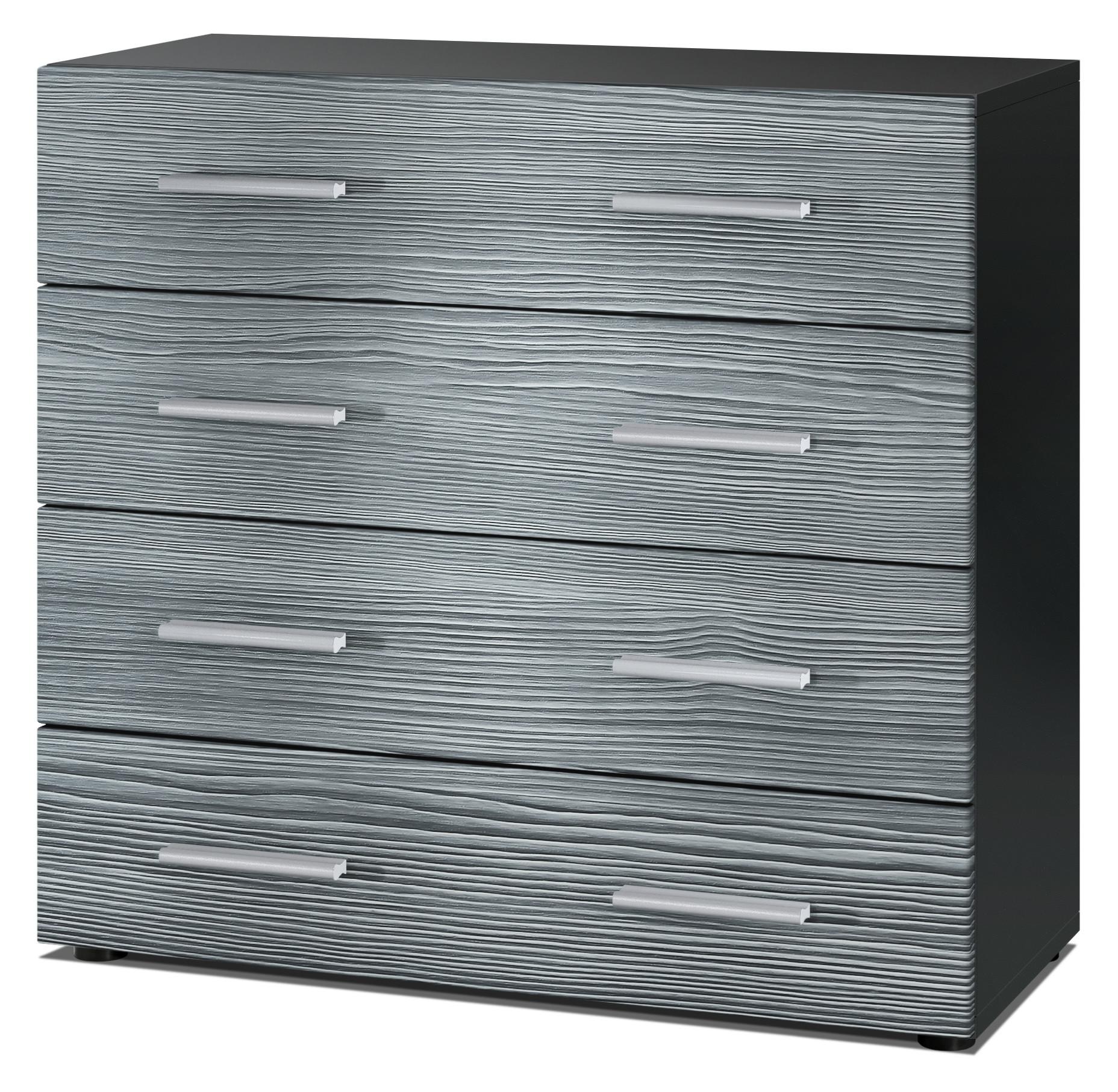 KOMMODE Pavos Avola-Anthrazit - Anthrazit, Holzwerkstoff (76/72/35cm) - Vladon