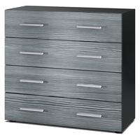 KOMMODE Pavos Avola-Anthrazit - Anthrazit, Holzwerkstoff (76/72/35cm) - Vladon