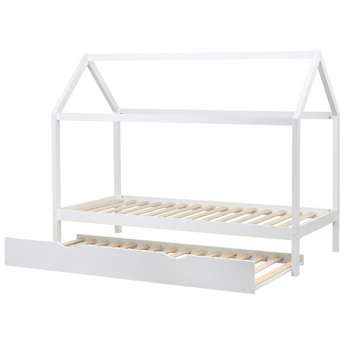 KINDERBETT 90x200 cm Weiß Crillon - Weiß, Holz (90/200cm) - Beliani