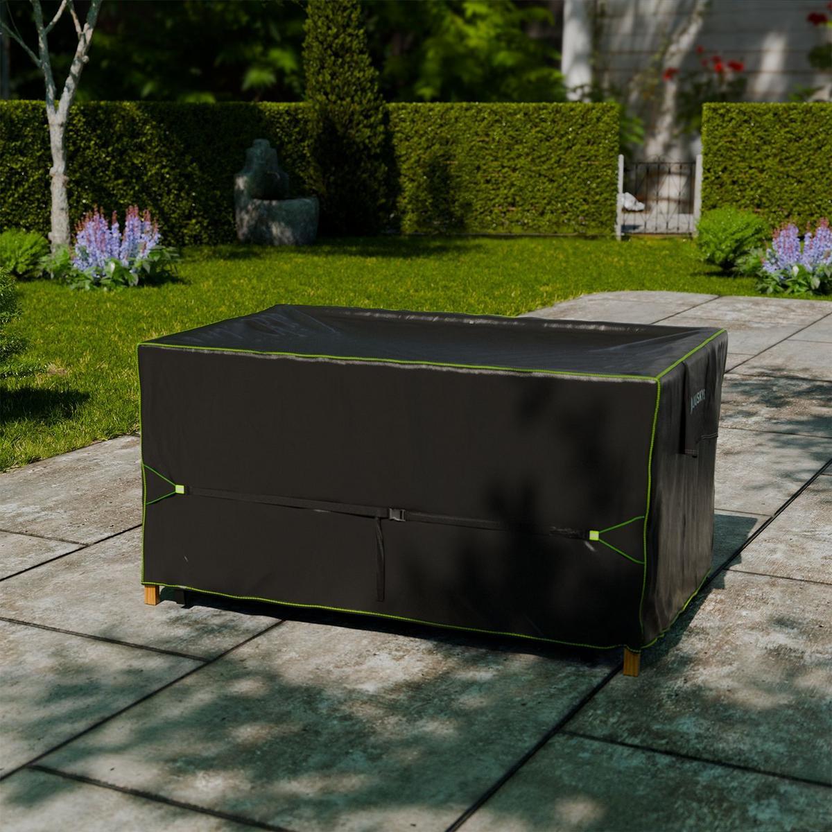 GARTENMÖBELABDECKUNG CoverSafe Pro schwarz - Schwarz, Kunststoff (95/75/170cm) - Juskys