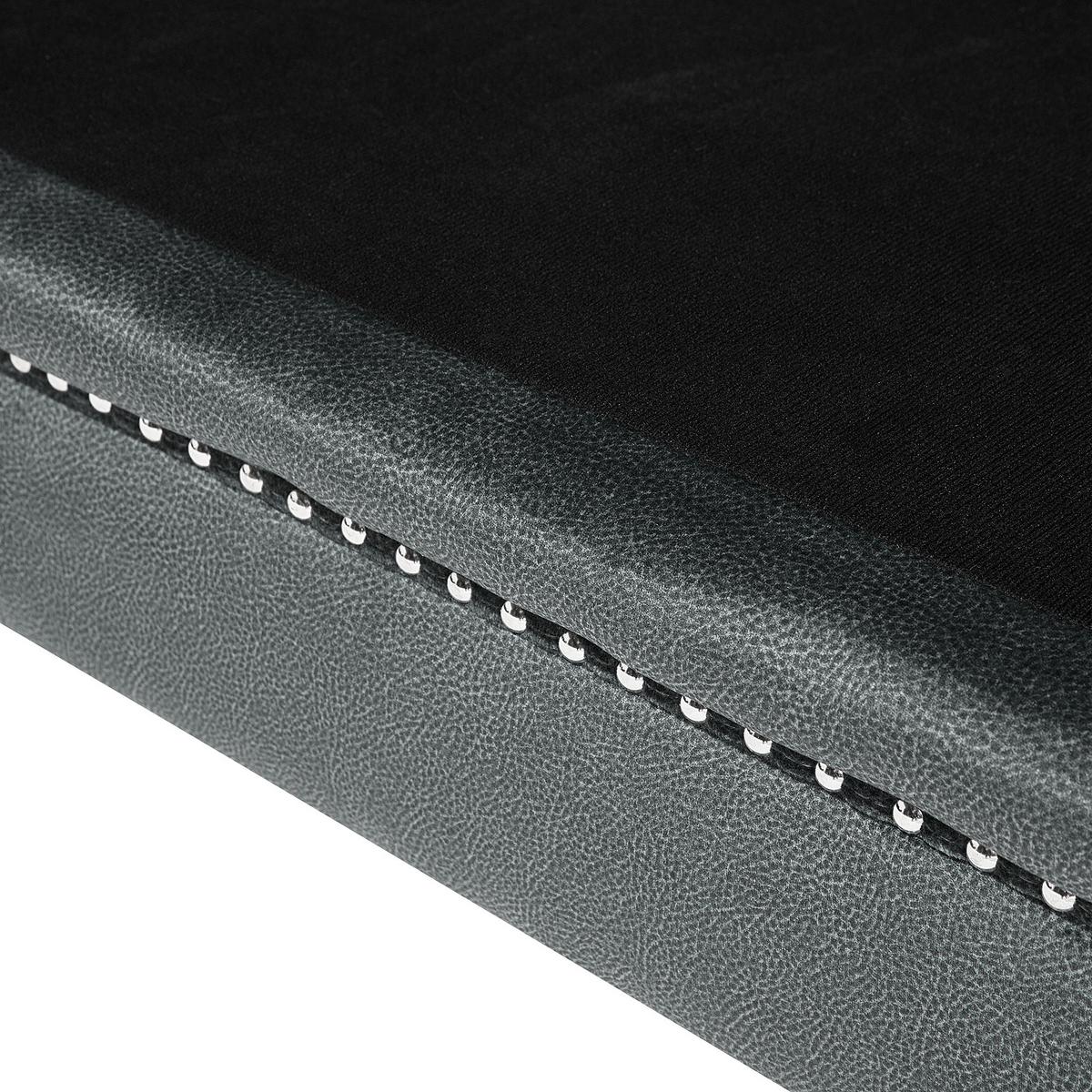 2-SITZER-SOFA Samtstoff Grau Gaula - Grau, Textil (160/77/80cm) - Beliani