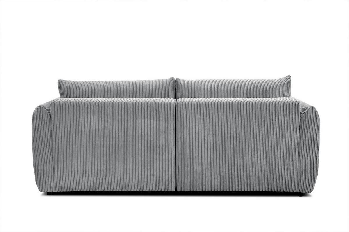 ECKSOFA TAUER 3-Sitzer, hellgrau - Hellgrau/Schwarz, Holzwerkstoff/Kunststoff (173/206cm) - Wozimo
