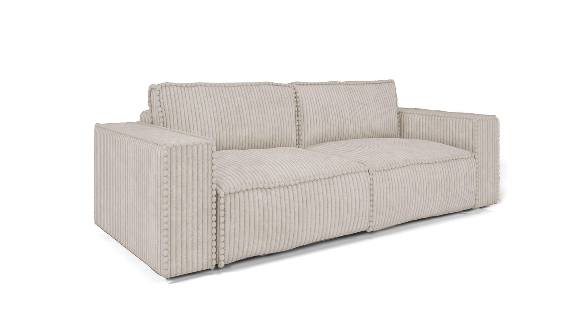SCHLAFSOFA Vajana - Creme, Holzwerkstoff/Textil (240/86/102cm) - Fun Möbel