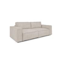 SCHLAFSOFA Vajana - Creme, Holzwerkstoff/Textil (240/86/102cm) - Fun Möbel