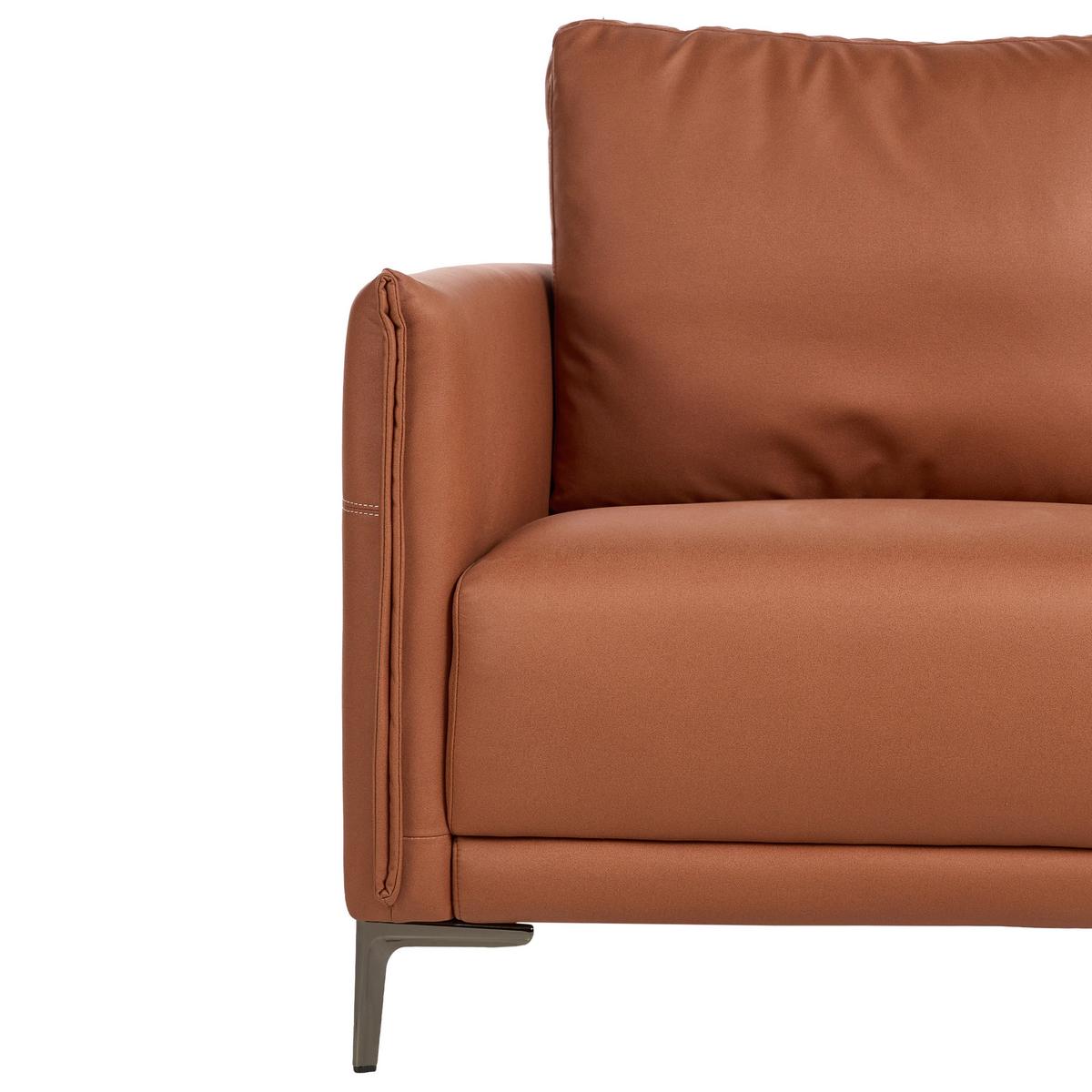 2-SITZER-SOFA Stoff Goldbraun Cilens - Goldfarben, Textil (152/93/83cm) - Beliani