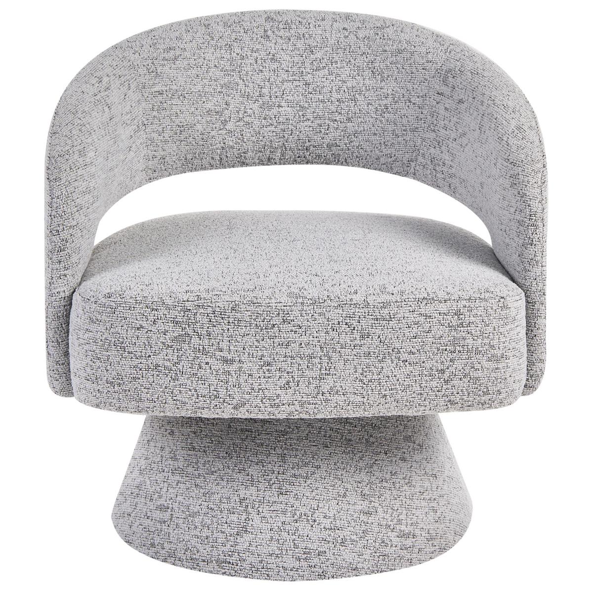 DREHSESSEL Grau Eidal - Grau, Textil (68/71/68cm) - Beliani