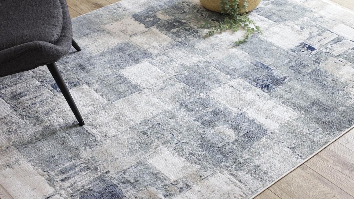 TEPPICH Distin 80/150 cm - Blau, Textil (80/150cm) - rugsX