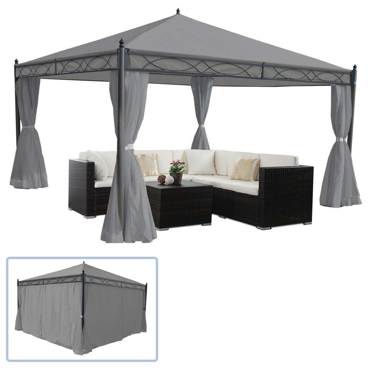 PERGOLA CALPE Hellgrau - Hellgrau, Textil (400/290/400cm) - MCW
