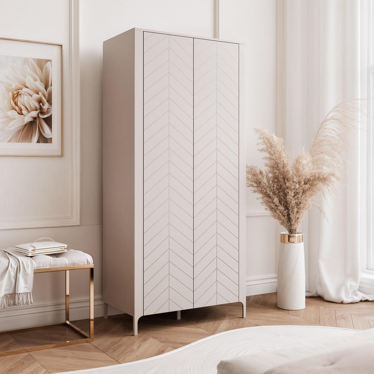 DREHTÜRENSCHRANK LORIEN 2-türig 90/40/197 cm Kaschmir - Kaschmir, Holzwerkstoff/Metall (90/197/40.6cm) - Idohome