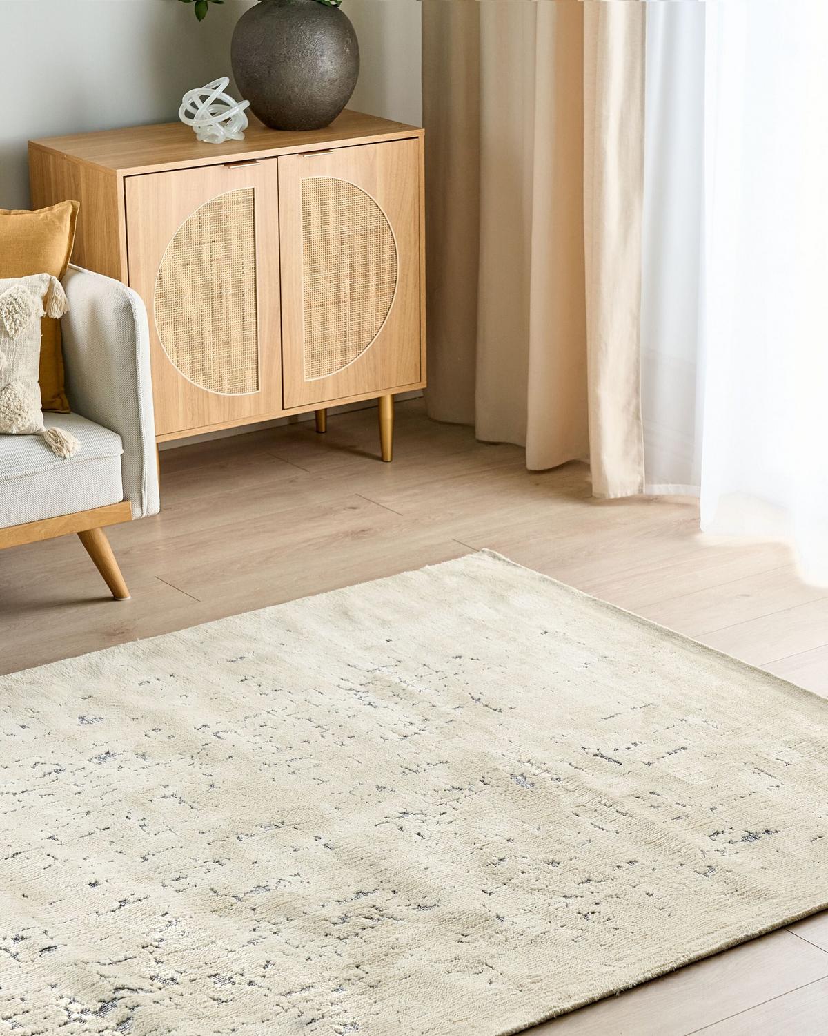 TEPPICH Hellbeige 160/230 cm Nakus - Beige, Textil (160/230cm) - Beliani