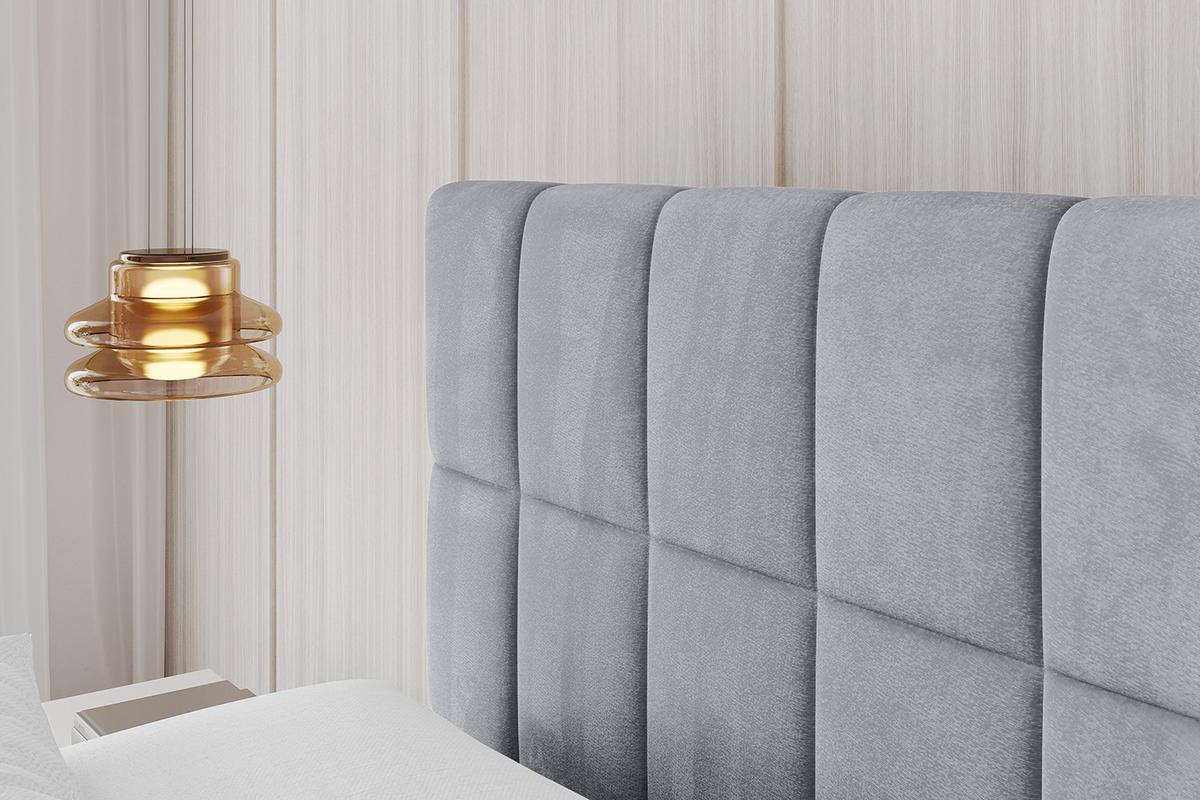 POLSTERBETT mit Bettkasten und Lattenrost, Boxbett ohne Matratze - AMEA 140x200 Hellgrau - Hellgrau, Holzwerkstoff/Textil (140/200cm) - ALTDECOR