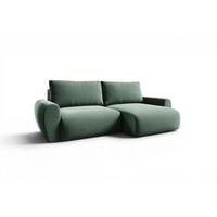 ECKSOFA Galan Mit Schlaffunktion - Grün, Holzwerkstoff/Textil (153/253cm) - Fun Möbel