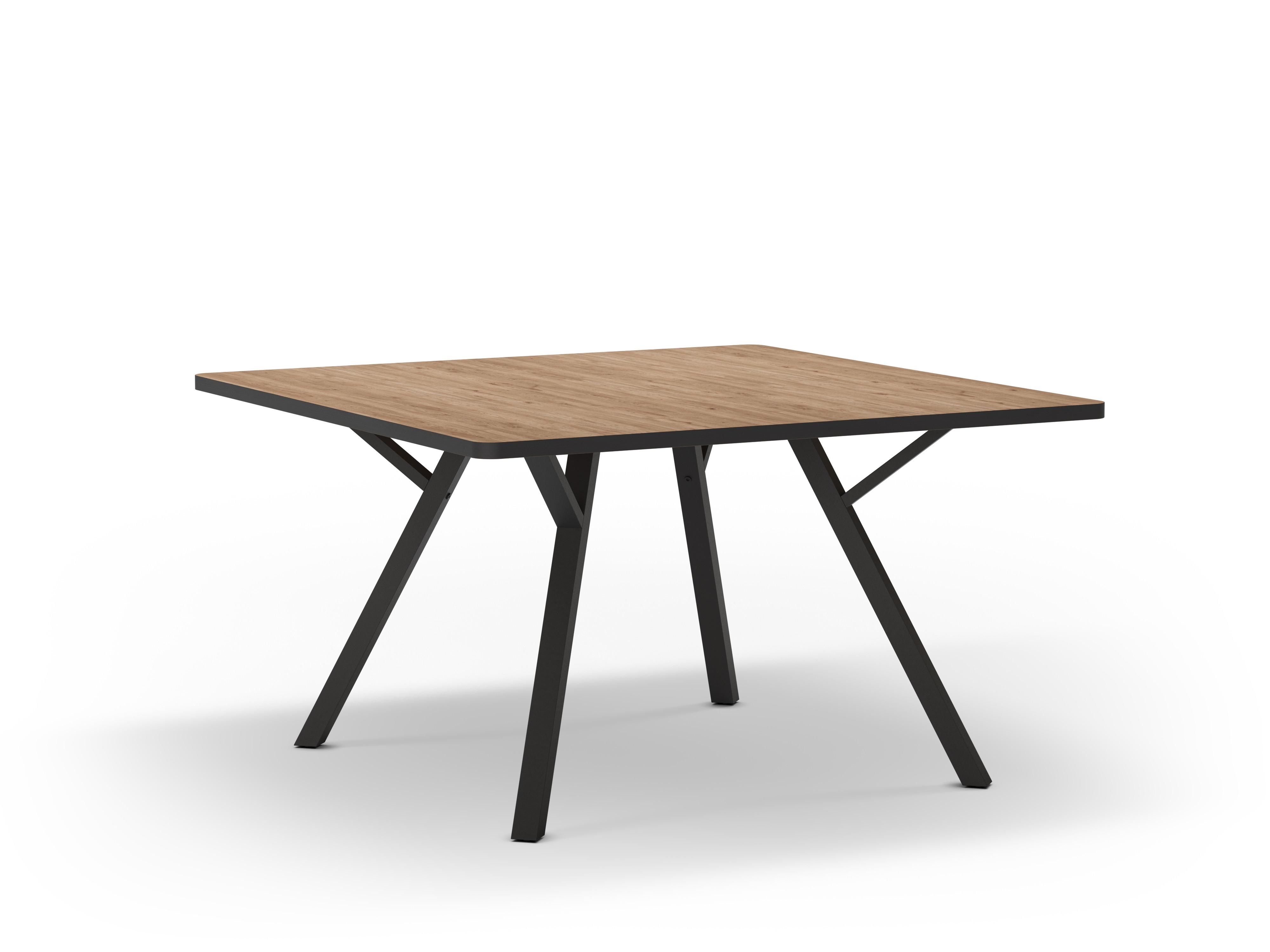 ESSTISCH Beni Braun 136/136/77 cm - Braun, Keramik (136/136/77cm) - Calicosy