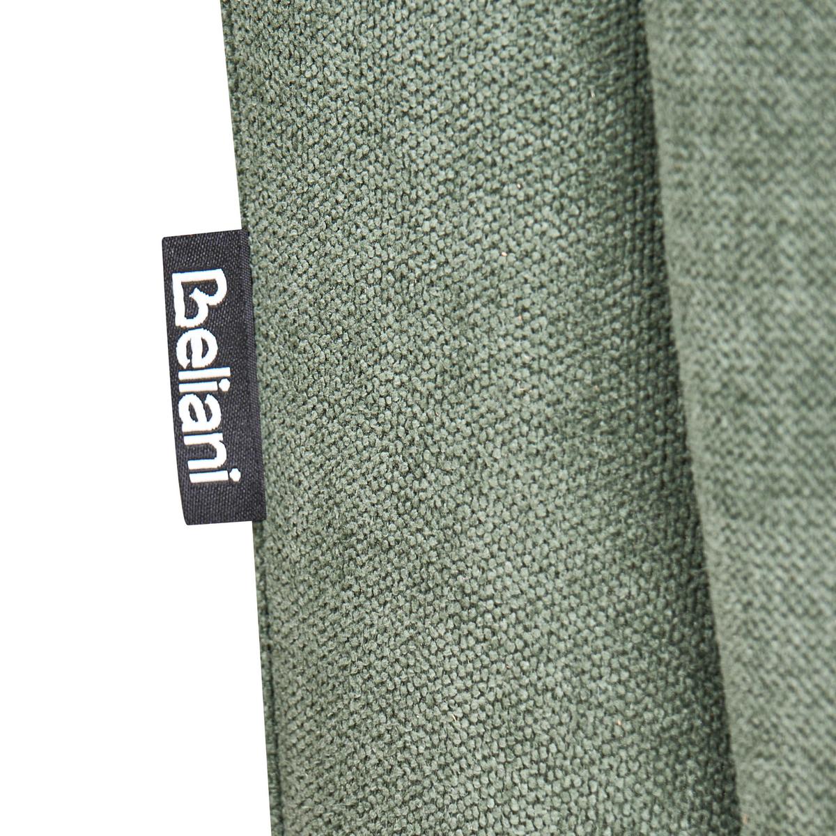 OTTOMANE Stoff Grün Habo - Hellbraun, Textil (134/42/60cm) - Beliani