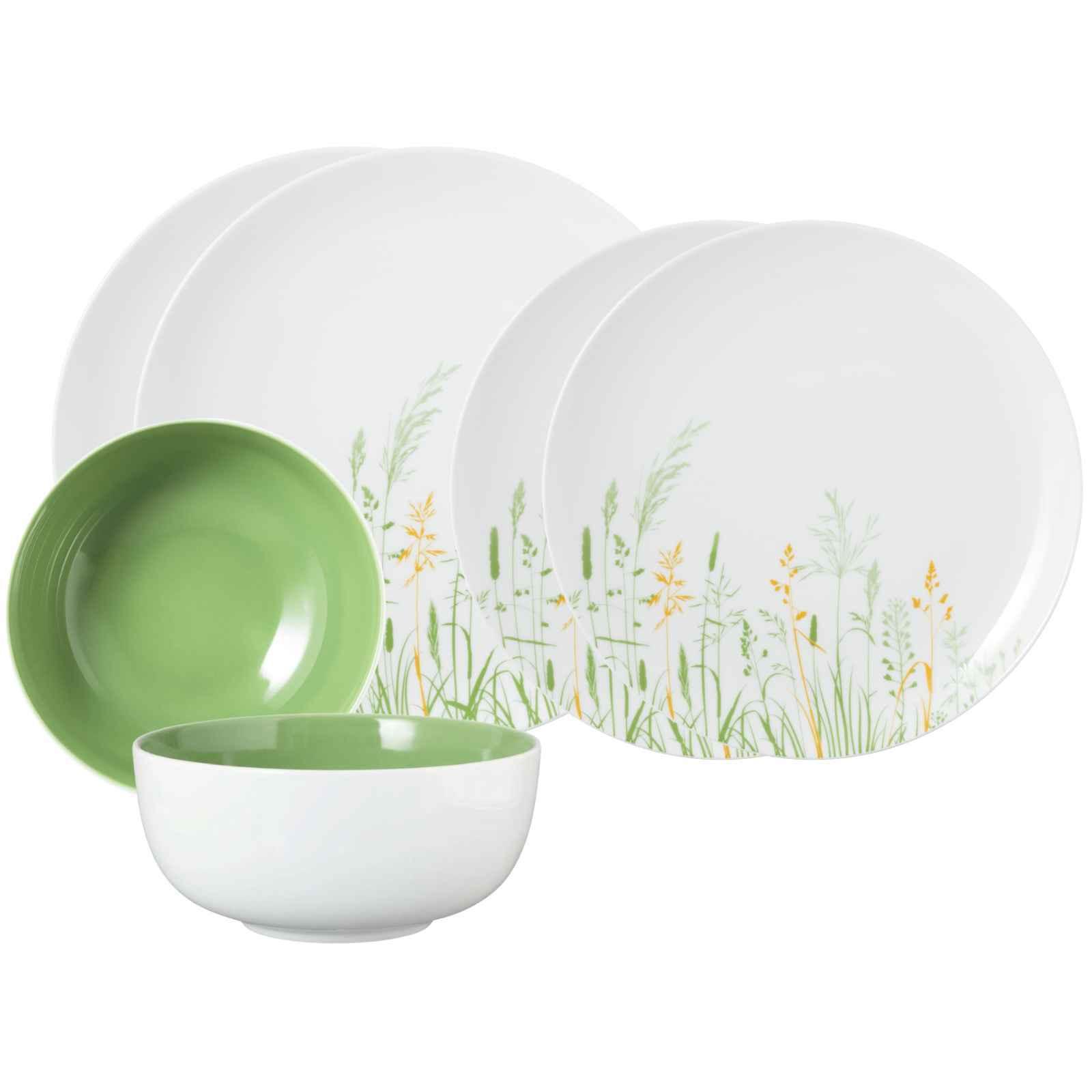 BASIC-SET Liberty Meadow Grasses Green grün 6-tlg. - Grün, Keramik (2/2/2cm) - Seltmann Weiden