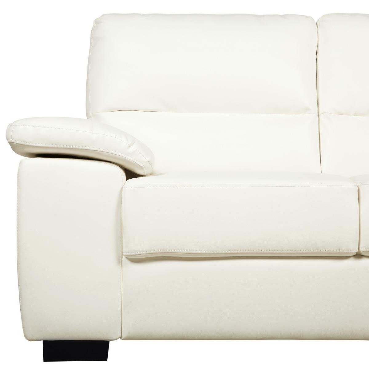 2-SITZER-SOFA Kunstleder Beige Vogar - Beige, Kunststoff/Textil (156/90/74cm) - Beliani