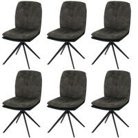 ESSZIMMERSTUHL Grün 6er-Set - Grün, Textil (47/90/56cm) - MCW