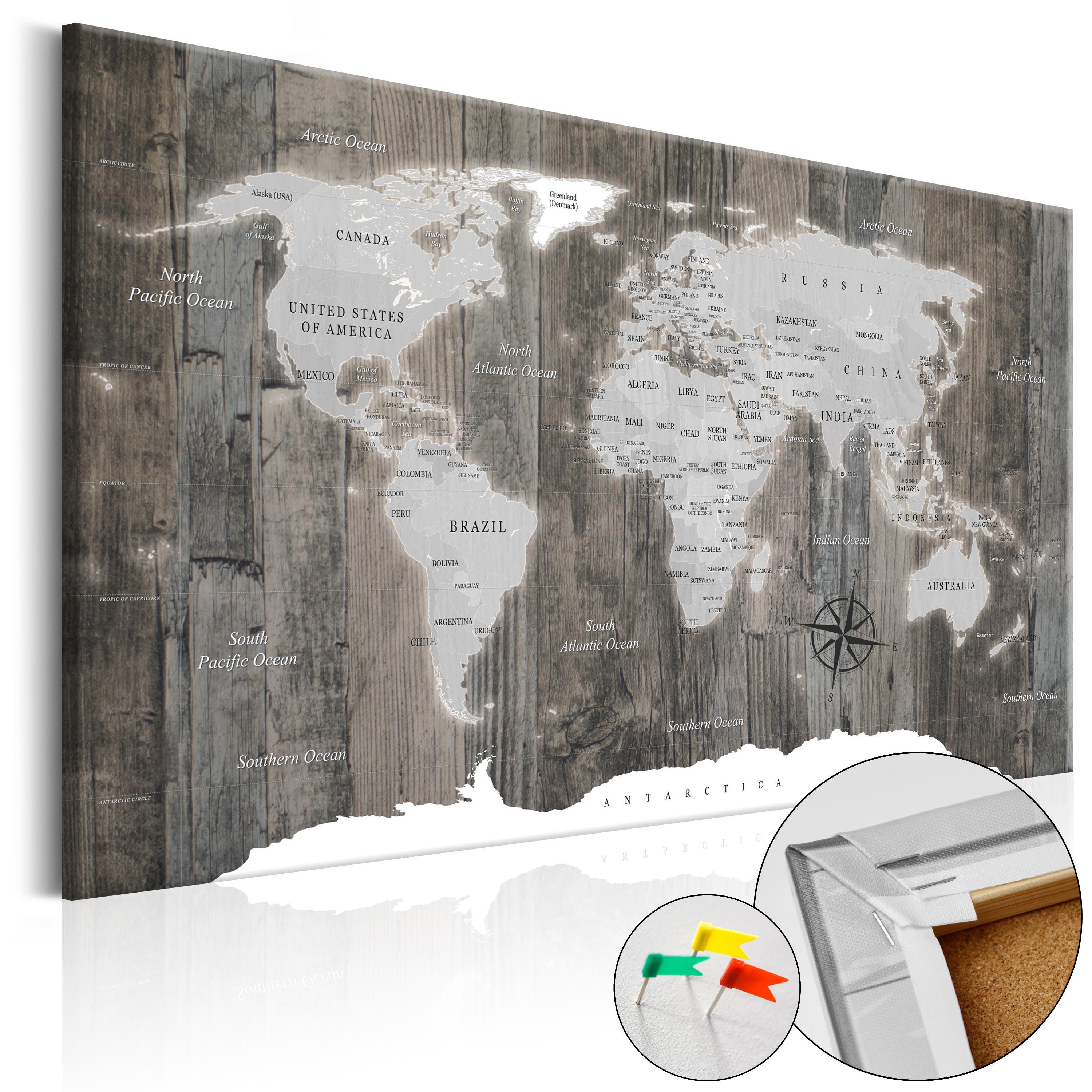 PINNWANDBILDER Braun 120/80 cm - Braun/Grau, Naturmaterialien/Textil (120/80cm) - KUNSTLOFT