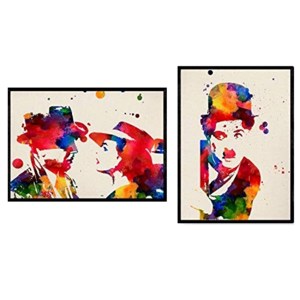 POSTER Set Mit 2 Aquarell Städte A3 Rahmenlos - Klar, Papier (29.7/5/42cm) - Nacnic